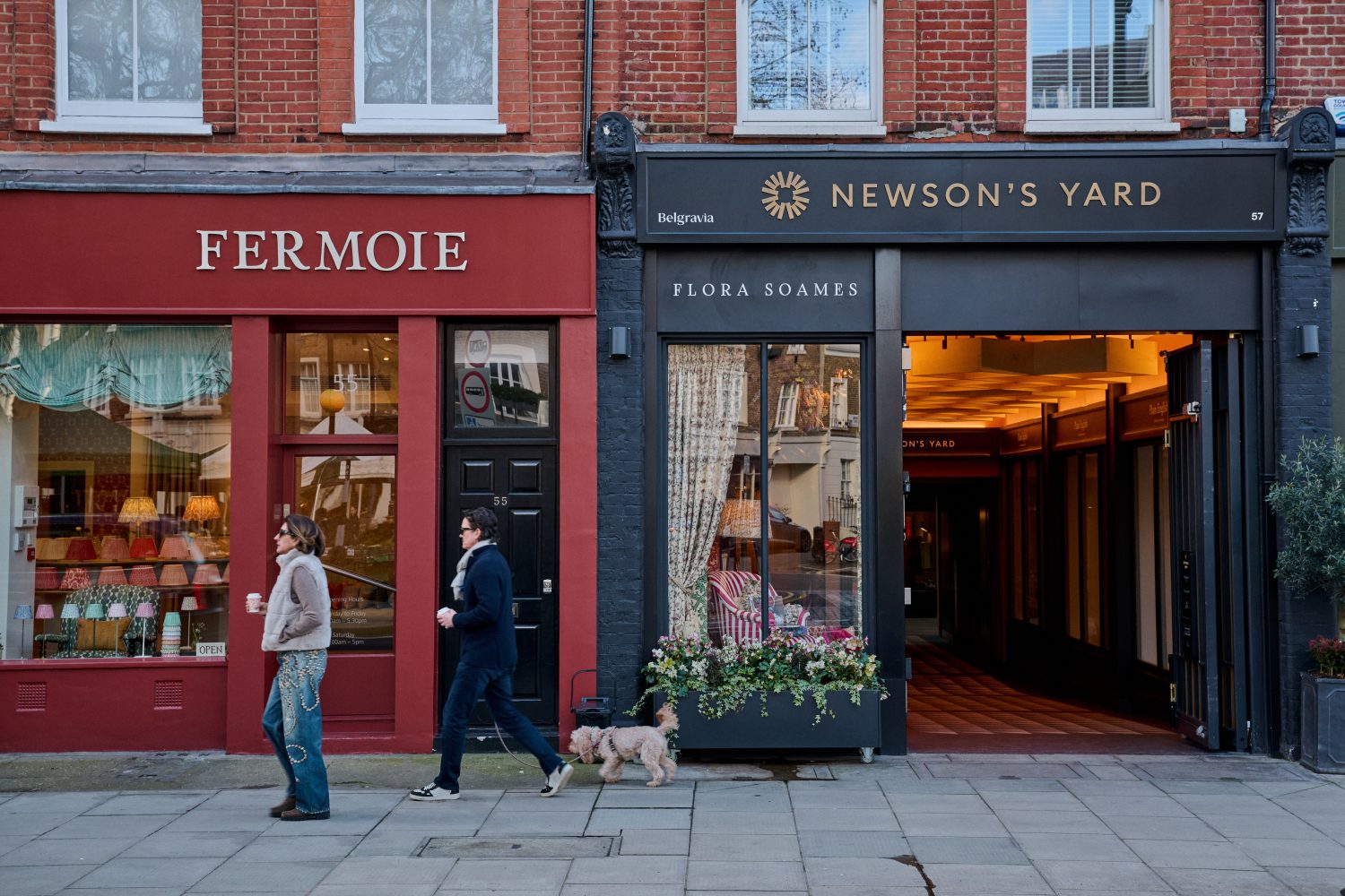 Interior design stores along Pimlico Road, SW1